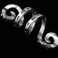 Silver Viking Spiral hair braid