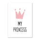 Cartoon Rabbit Crown Girl Bedroom Decoration Painting