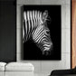 Black And White Animal Zebra Wall Art Canvas Painting Wall Poster Living Room Decor