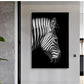 Black And White Animal Zebra Wall Art Canvas Painting Wall Poster Living Room Decor