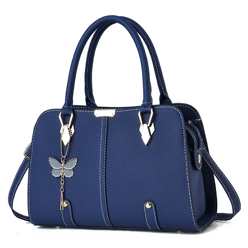 Large Capacity Lychee Pattern Women's Handbag